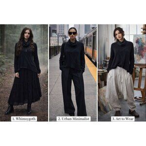 Free People Women Black Ruched Cowl Neck Top M | Whimsygoth, Minimalist, Artwear